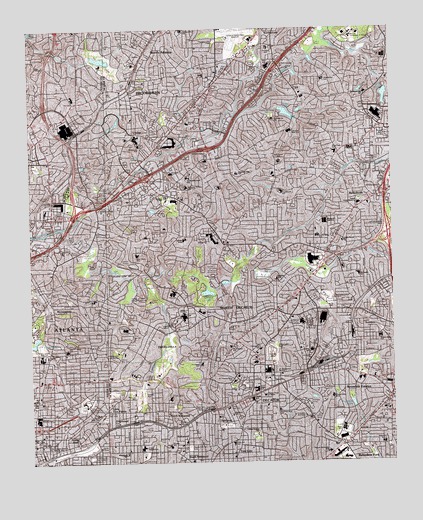 Northeast Atlanta, GA USGS Topographic Map
