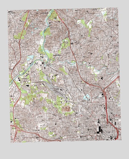Northwest Atlanta, GA USGS Topographic Map