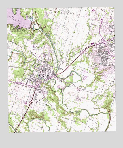 Belton, TX USGS Topographic Map