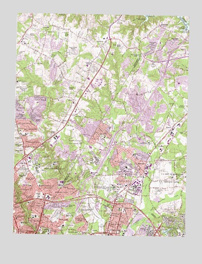 Beltsville, MD USGS Topographic Map