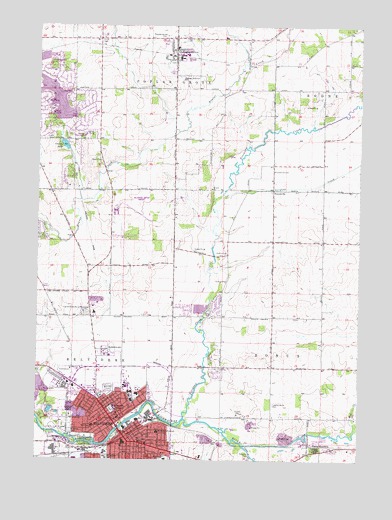 Belvidere North, IL USGS Topographic Map
