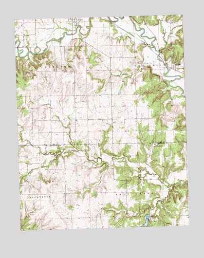 Oak Valley, KS USGS Topographic Map