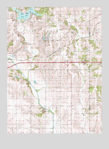 Oakland Acres, IA USGS Topographic Map