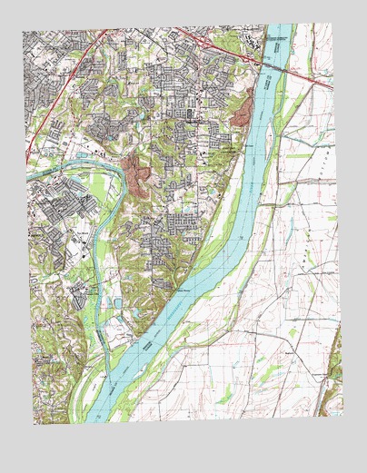 Oakville, MO USGS Topographic Map