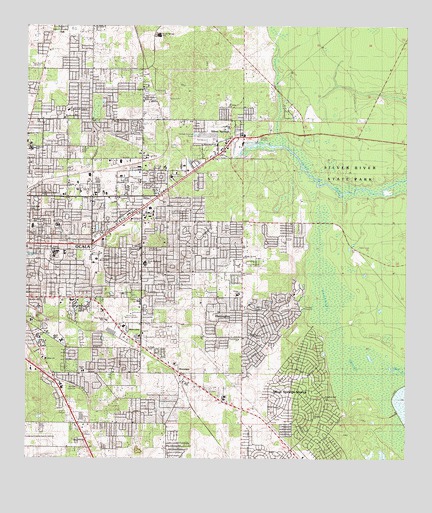 Ocala East, FL USGS Topographic Map
