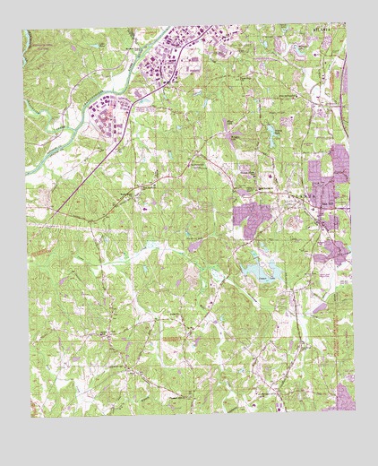 Ben Hill, GA USGS Topographic Map