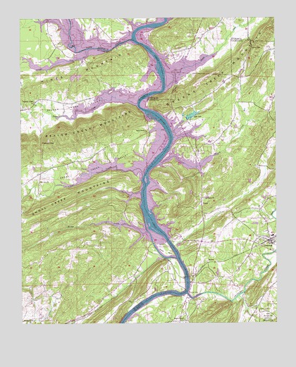 Ohatchee, AL USGS Topographic Map