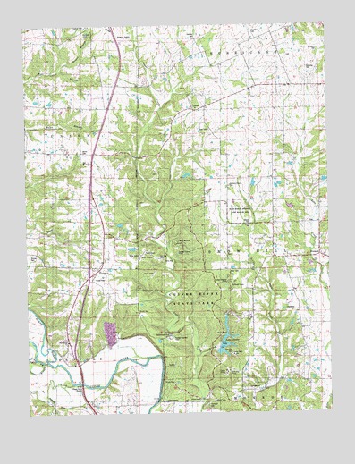 Okete, MO USGS Topographic Map