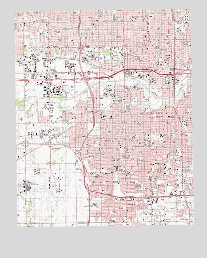 Oklahoma City, OK USGS Topographic Map