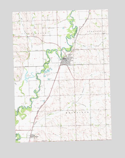 Akron, IA USGS Topographic Map