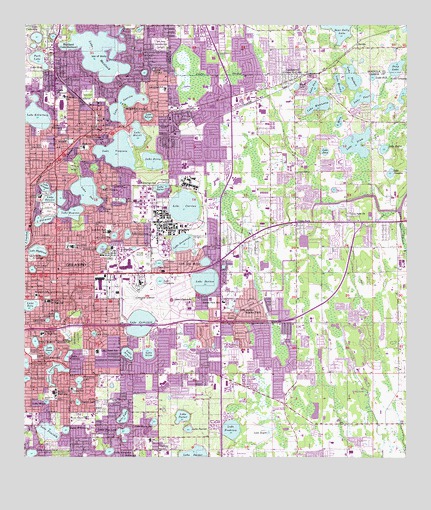 Orlando East, FL USGS Topographic Map