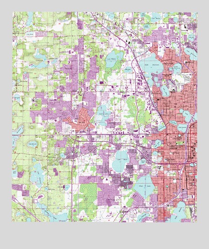 Orlando West, FL USGS Topographic Map