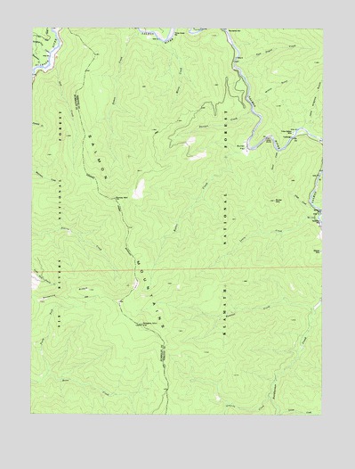 Orleans Mountain, CA USGS Topographic Map