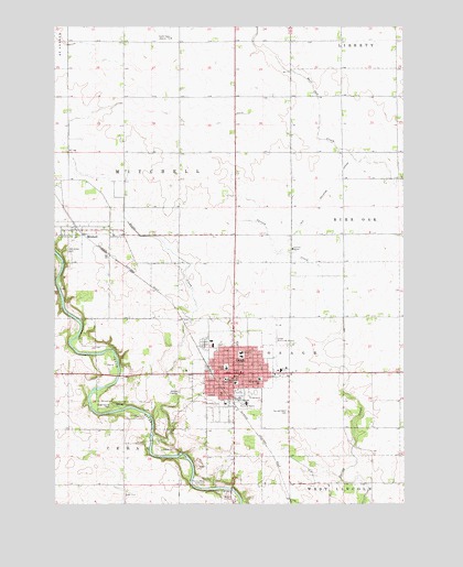 Osage, IA USGS Topographic Map