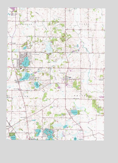 Paddock Lake, WI USGS Topographic Map