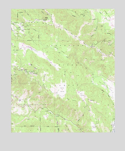 Palomar Observatory, CA USGS Topographic Map