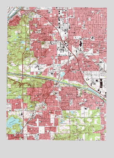 Palos Park, IL USGS Topographic Map
