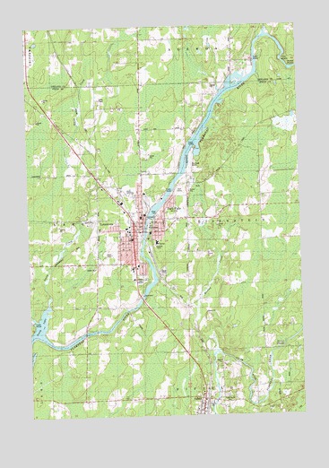 Park Falls, WI USGS Topographic Map