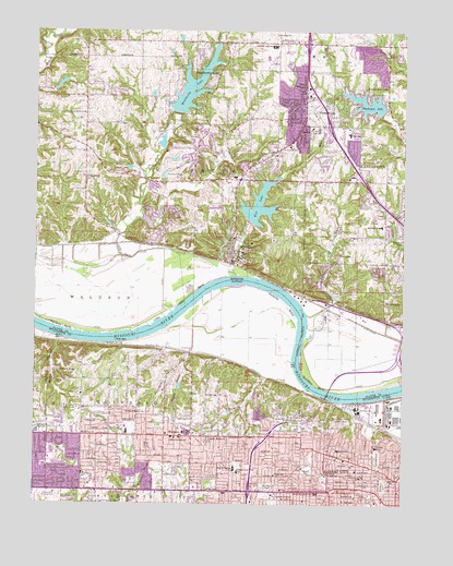Parkville, MO USGS Topographic Map