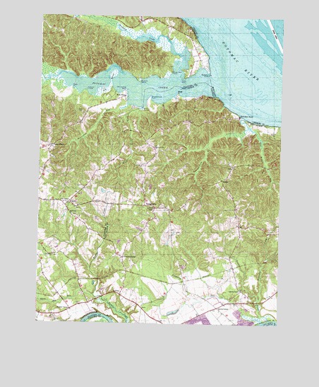 Passapatanzy, VA USGS Topographic Map