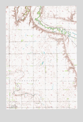 Berlin, ND USGS Topographic Map