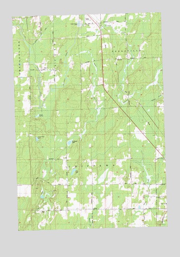 Peeksville, WI USGS Topographic Map