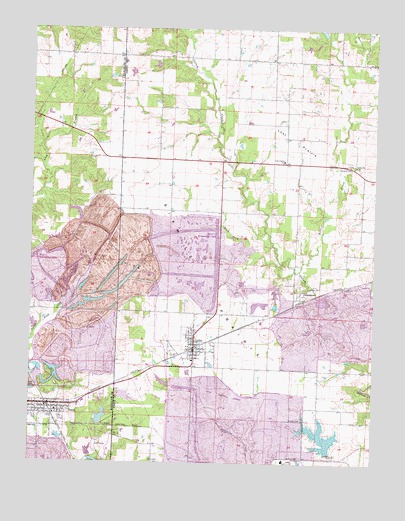 Percy, IL USGS Topographic Map
