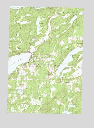 Phelps, WI USGS Topographic Map