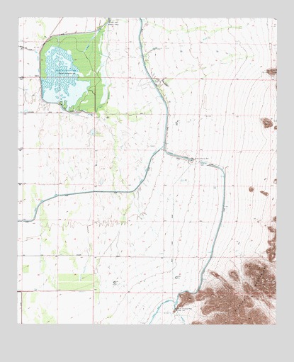 Picacho Reservoir, AZ USGS Topographic Map