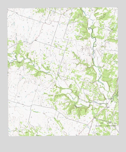 Pidcoke, TX USGS Topographic Map