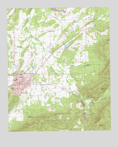 Piedmont, AL USGS Topographic Map