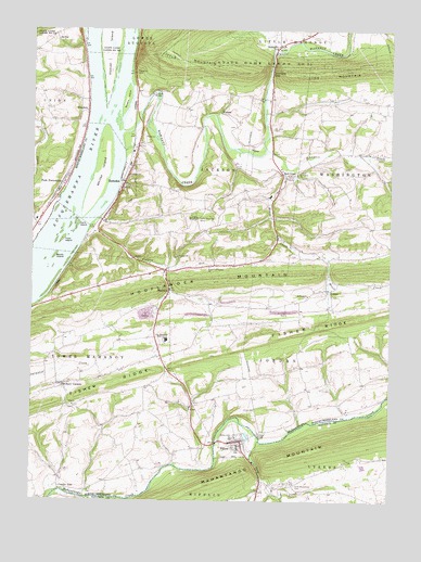 Pillow, PA USGS Topographic Map