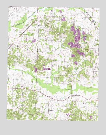 Pillowville, TN USGS Topographic Map
