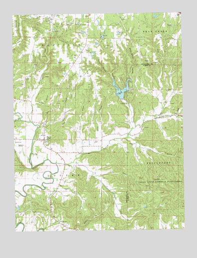 Pinnacle Lake, MO USGS Topographic Map