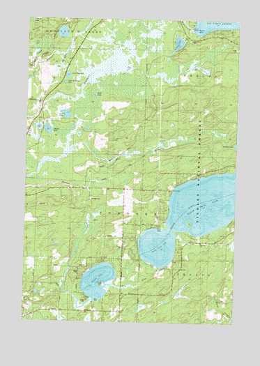 Pioneer Lake, WI USGS Topographic Map