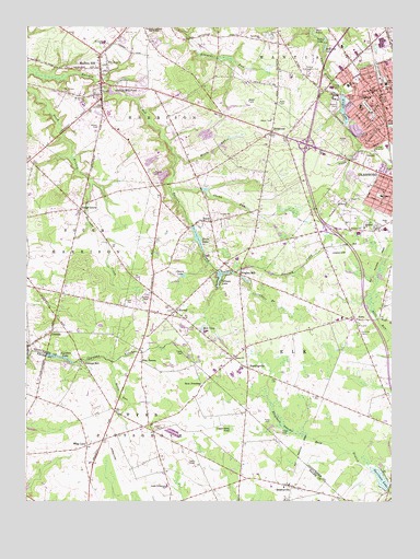 Pitman West, NJ USGS Topographic Map