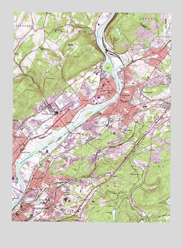 Pittston, PA USGS Topographic Map