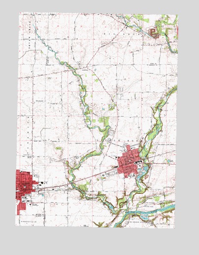 Plano, IL USGS Topographic Map