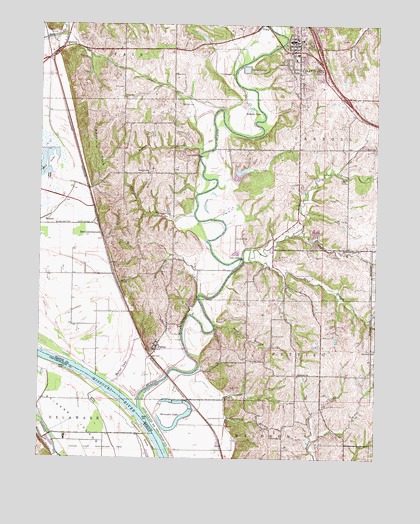 Platte City, MO USGS Topographic Map