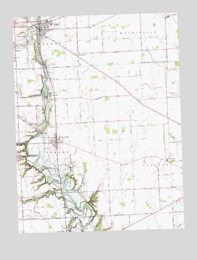 Pleasant Hill, OH USGS Topographic Map