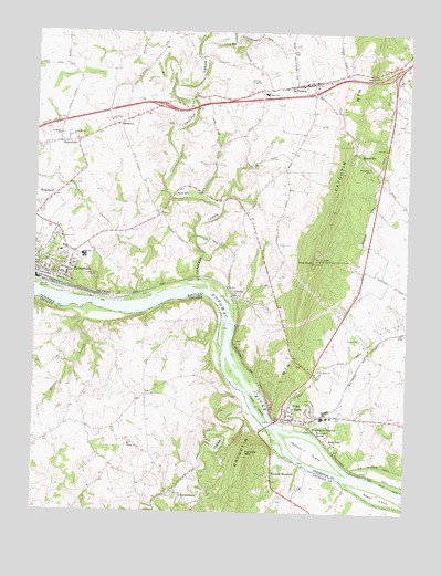 Point of Rocks, MD USGS Topographic Map