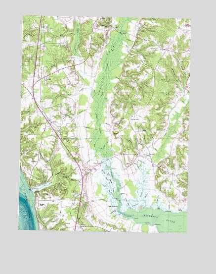 Popes Creek, MD USGS Topographic Map