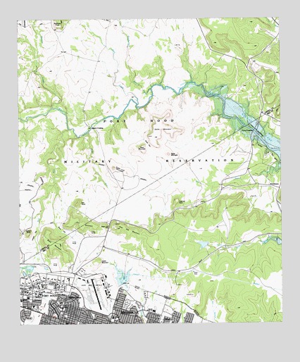 Post Oak Mountain, TX USGS Topographic Map
