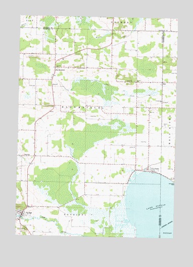 Poy Sippi, WI USGS Topographic Map