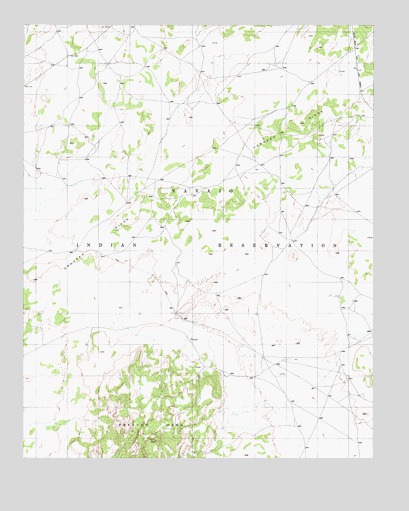 Preston Mesa North, AZ USGS Topographic Map