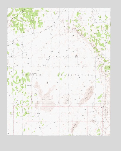 Preston Well, AZ USGS Topographic Map