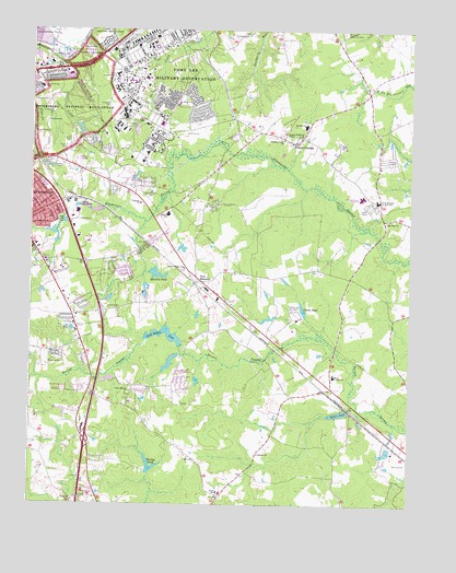 Prince George, VA USGS Topographic Map