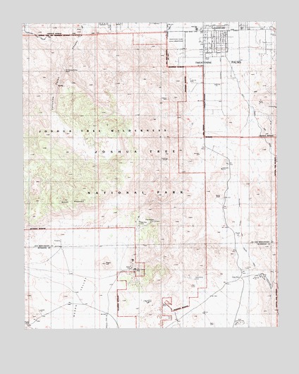 Queen Mountain, CA USGS Topographic Map