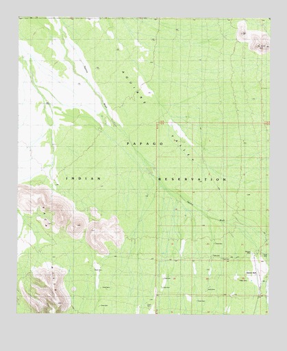 Queens Well, AZ USGS Topographic Map