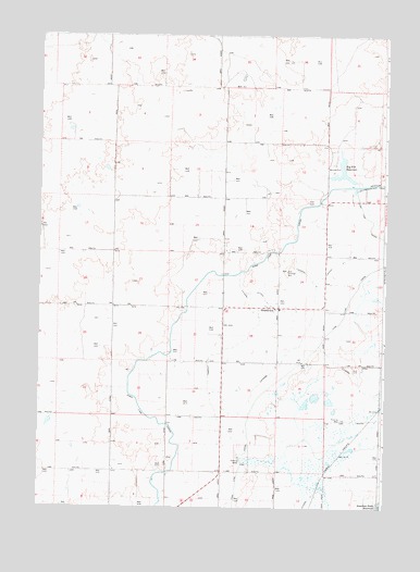 Big Fill Reservoir, ID USGS Topographic Map